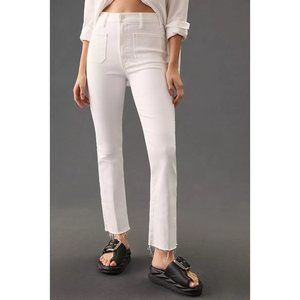 MOTHER White Ankle & Cropped Jeans